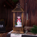 Luz Noturna Decorativa Natalina com Papai Noel e Boneco de Neve